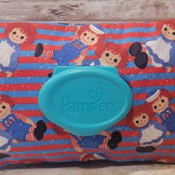 Raggedy Ann & Andy Pampers Wipes Cover 