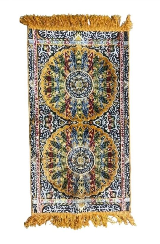 Rare! Afgan Parsi Handmade Pure Silk Rug - T apestry