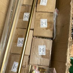 36 Inch brass carpet holders for stairs vintage