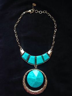 Gold/turquoise Necklace