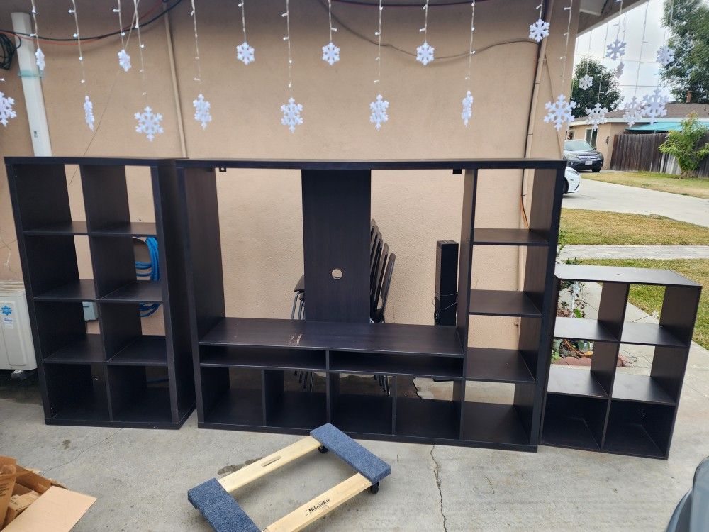 Tv Stand, TV Console, Book Case Shelves