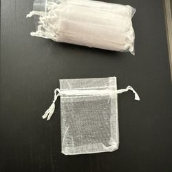 20 White Little Gift Bags