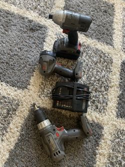 NiCo Drill charger, flashlight, impact wrench 18 v