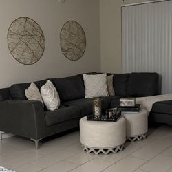 Microsuede Sectional 