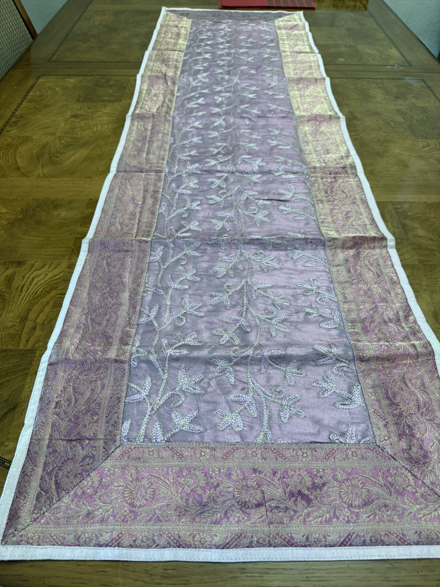Pink Tissue Table Runner