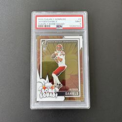 2024 Panini Clearly Donruss - Clearly Bomb Squad Jayden Daniels #2 (RC) PSA 9