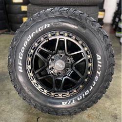 17" Wheels & Tires Package Deal Dropstar Trail Series 602 Wheels 265/65R17 BFGOODRICH KO3 Tires