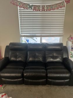 FREE Leather Sofa and Love Seat
