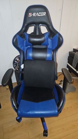 S-Racer Gaming Chair Blue and Black