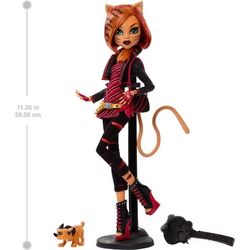 Monster High Boo-riginal Creeproduction Toralei Doll with Diary, Doll Stand and Pet