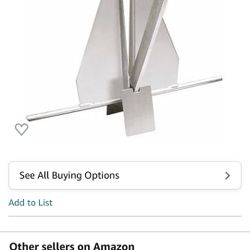 Large Danforth Anchor In Good  Condition 