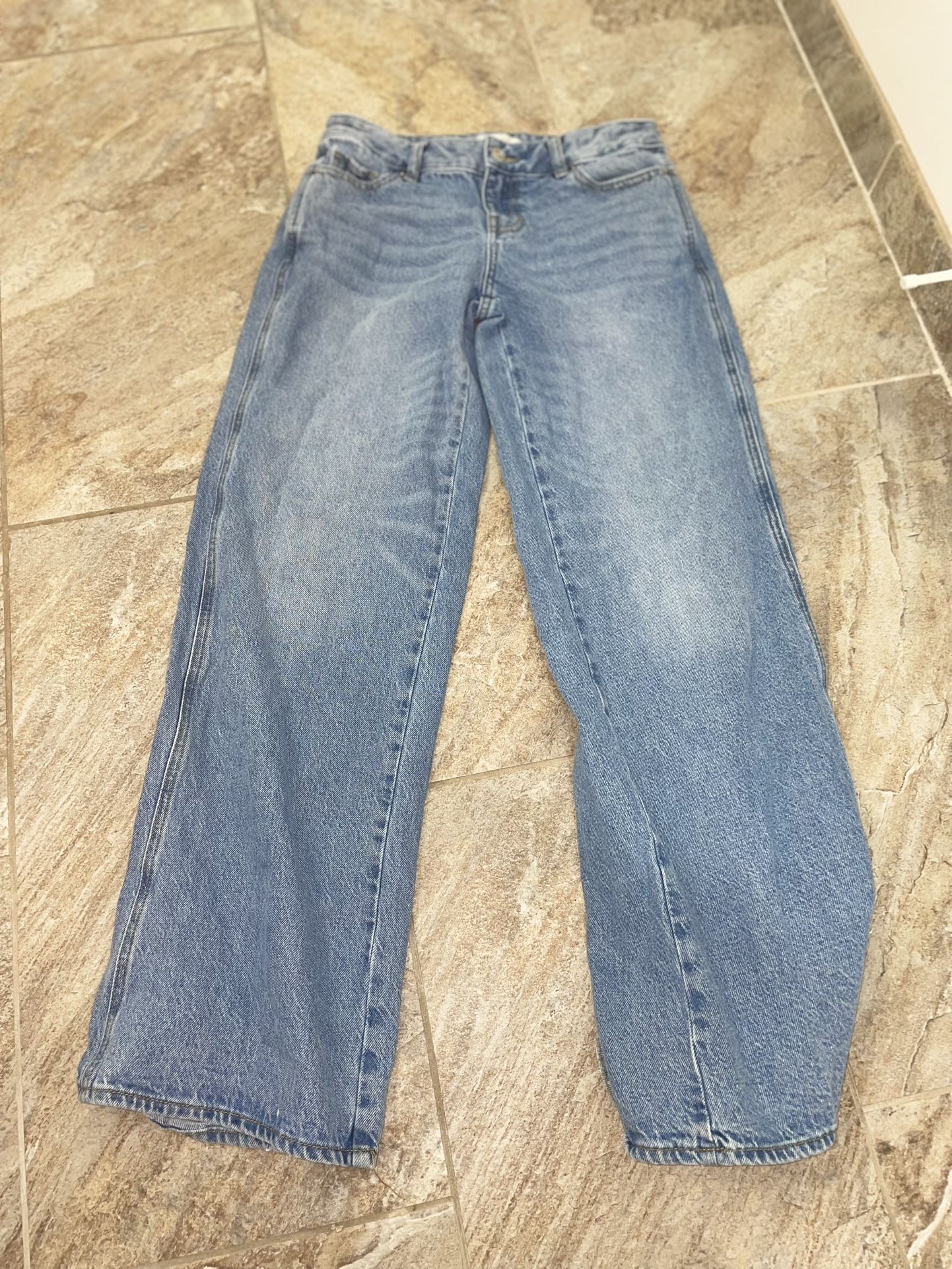Women’s Low Rise Baggy Jeans Padding