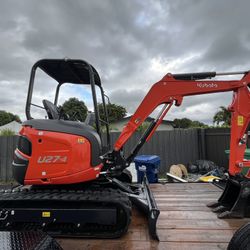 2022 Kubota Mini Excavator U27-4R1 For Sale