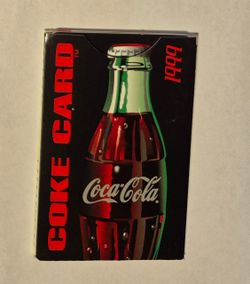 COCA-COLA COKE CARD 1999 FOLDING PROMO BOOKLET WITH 2 CARD INSERTS VF/NM
