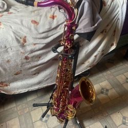 Hot Pink Tenor Saxophone 