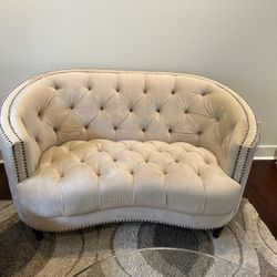 Luxury Modern Transitional Performance Velvet Loveseat