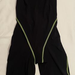 Speedo LZR Pro Elite Tech Suit Size 27 (Black & Lime Green)