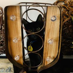 New Shabby  Chic  Thirteen Chefs gusto 3 bottle wine Rack 🍷🍷🍷 