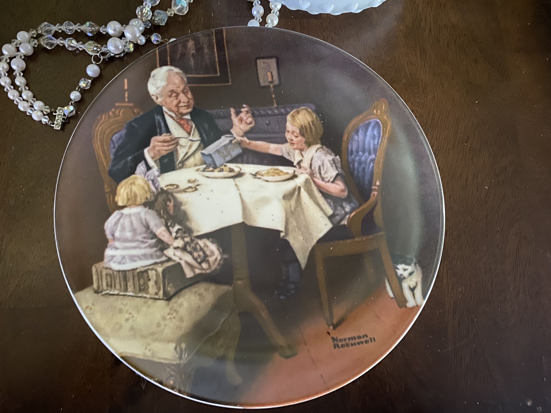 NORMAN ROCKWELL Collector’s Plate - “The Gourmet” (Certificate Of Authenticity)