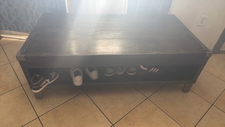 Coffee table with broken leg