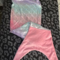 New! Kids Fleece Mermaid Tail 