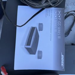 Bose system with 2 satellite speakers