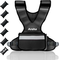 Adjustable Weighted Vest for Women & Men - Black, New