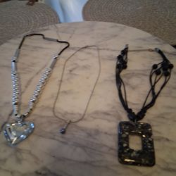3 Piece Of Necklaces Like New In Each Bag