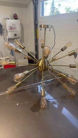 Gold light fixture