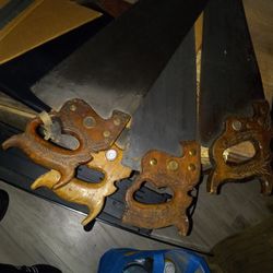 old hand saws 