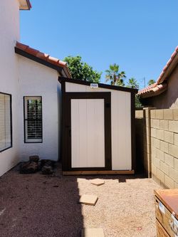 8 ft x 12 ft Wood Storage shed (HOA Approved)