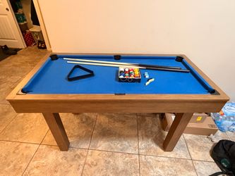 Half size pool table