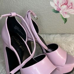 Madden Girl Pink Stiletto Heels with Ankle Strap