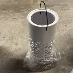 Ceramic Outdoor Lantern with LED Light