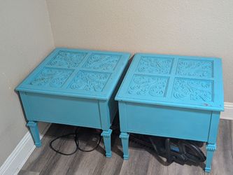 Hand carved tables