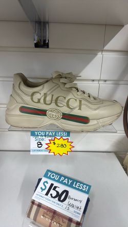 Gucci Rhyton Logo Leather Sneaker