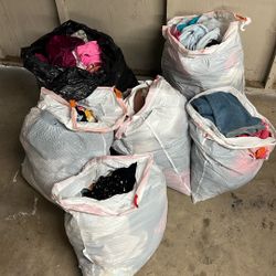 6 Bags Of Clothing 