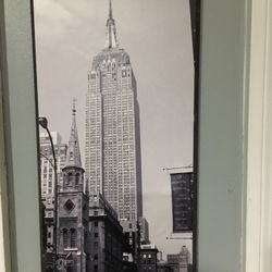 Empire State Building Black And White