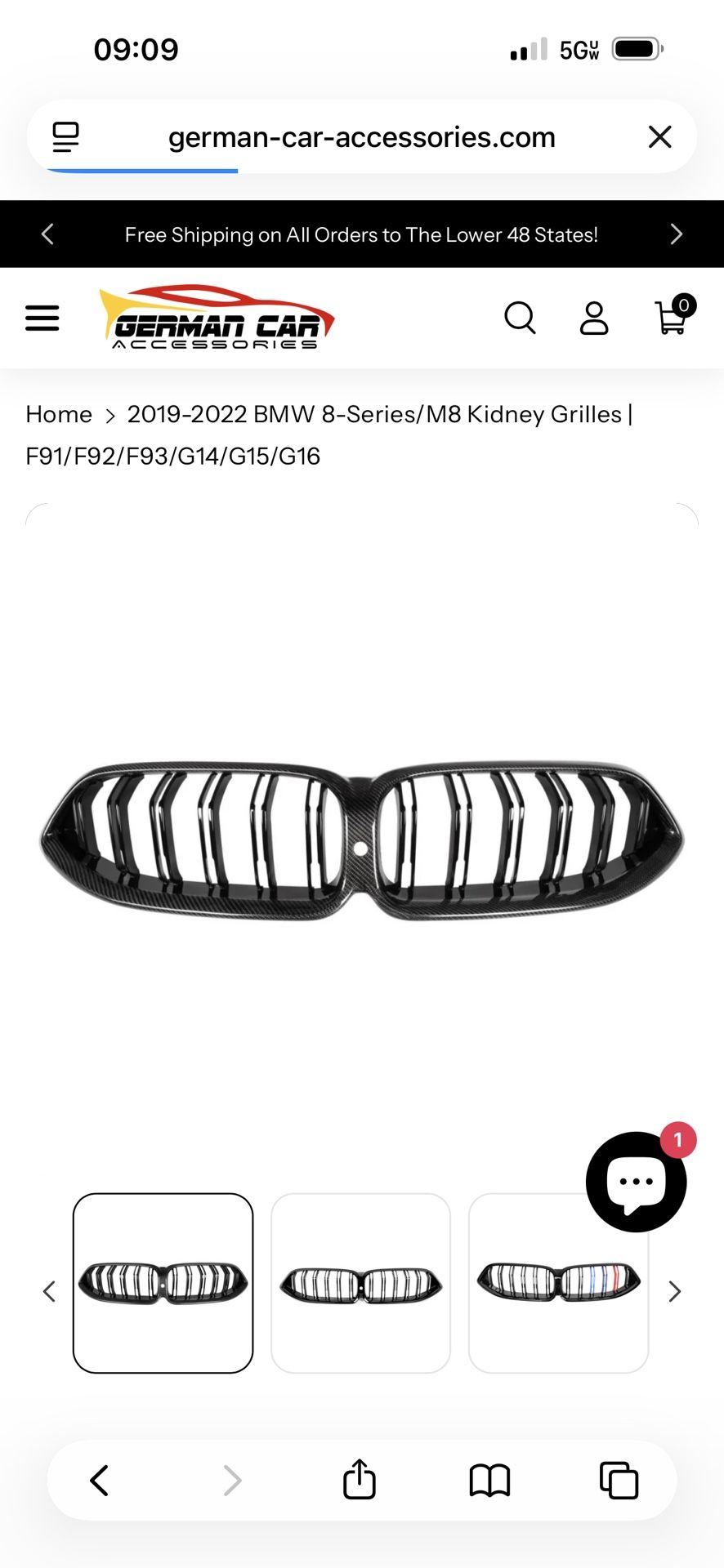 BMW M8 - 2019 Carbon Fiber Grill