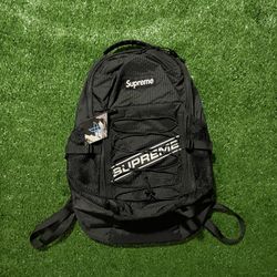 Authentic Black Supreme Backpack Fw2