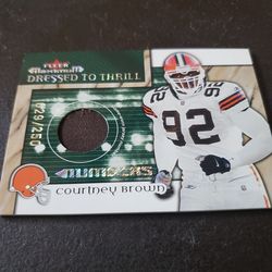 Courtney Brown Football Jersey Card 29/250 BROWN'S