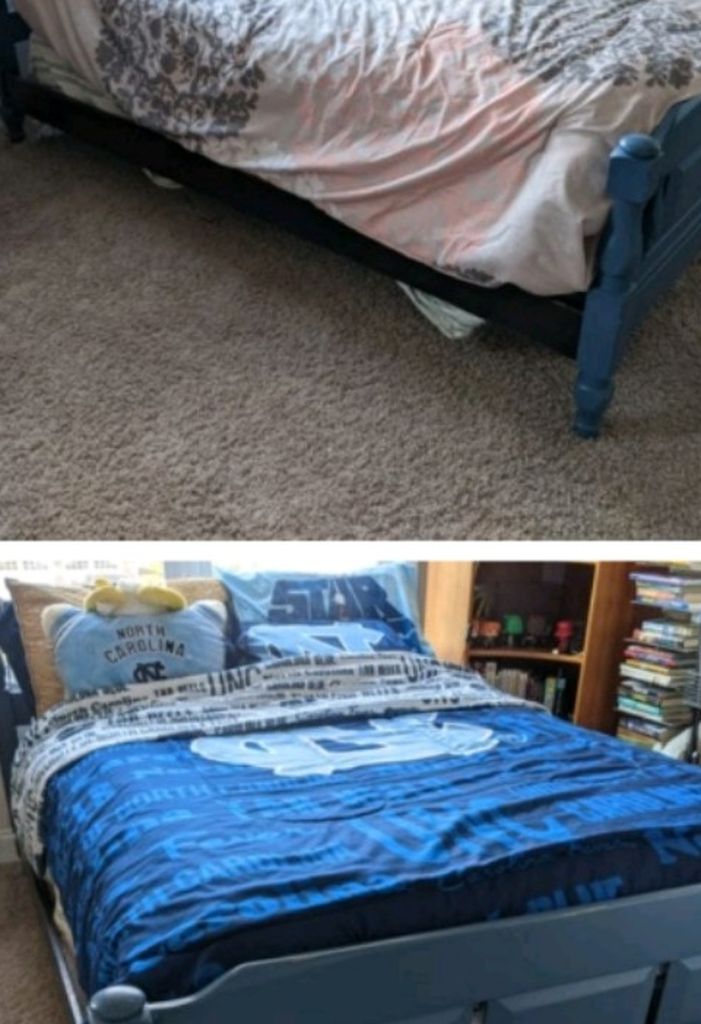 Full Size Bedframe Mattress Box spring for Sale in Durham, NC OfferUp