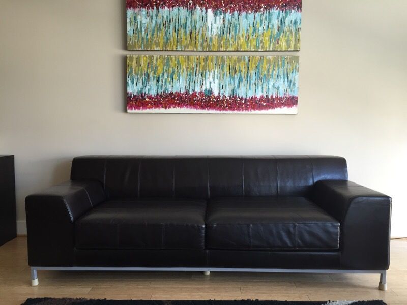Ikea Kramfors 3 Seater "LEATHER" Sofa