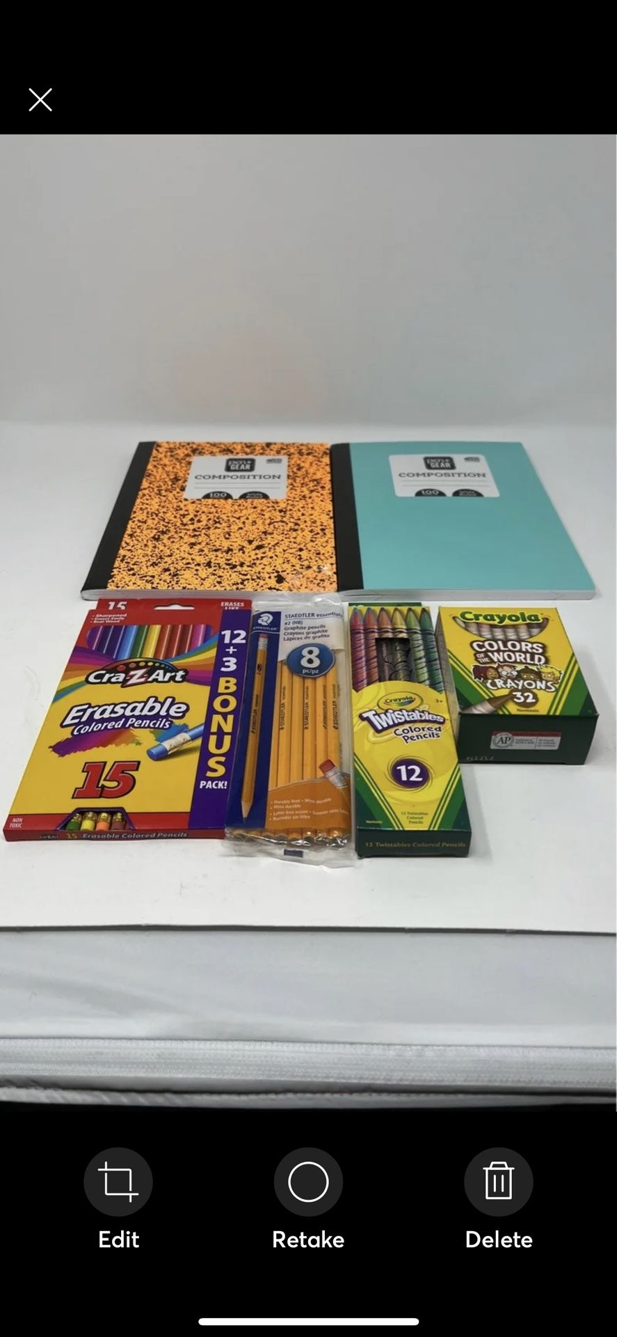 School Supply Bundle for Elementary, Middle to High School Students