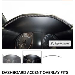 Gloss White Tuffskinz Dashboard Accent Overlay For 2016-2023 Toyota Tacoma