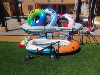 Inflatable Boat & Float Bundle – Intex Seahawk II