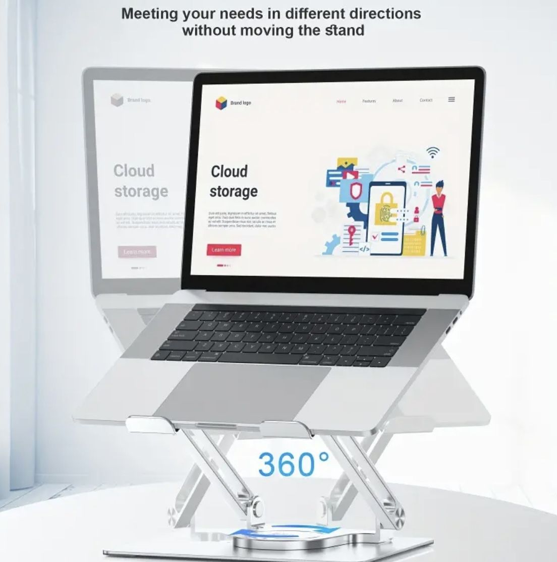 Adjustable Foldable Laptop Stand – Boost Posture, Fits All Laptops