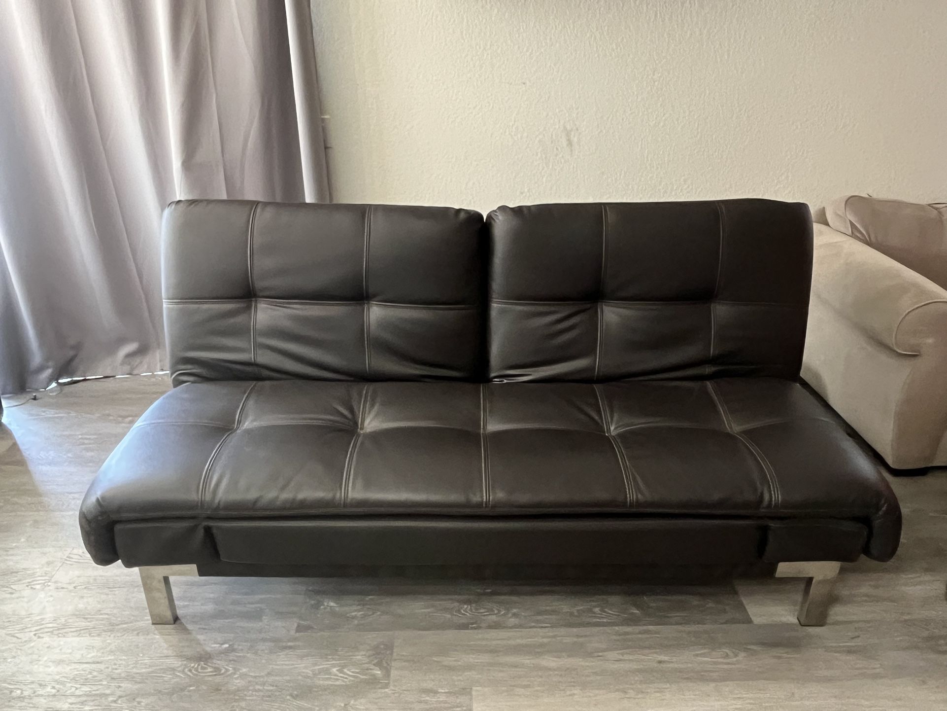 Leather Couch/futon
