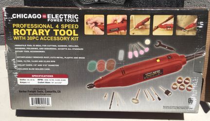 Chicago power tools rotary tool set clearance