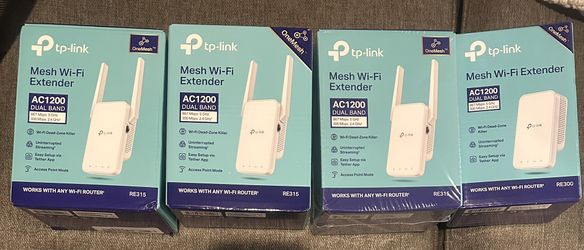 4 -TP Link Dual BAND Extenders 2.4/5 GHz